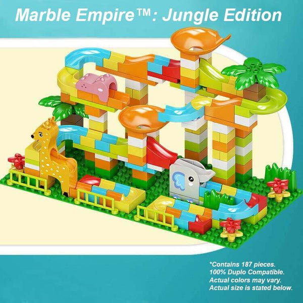 Jungle Edition: Marble Empire™ - STEM Insane Marble Run Brain Builder Set