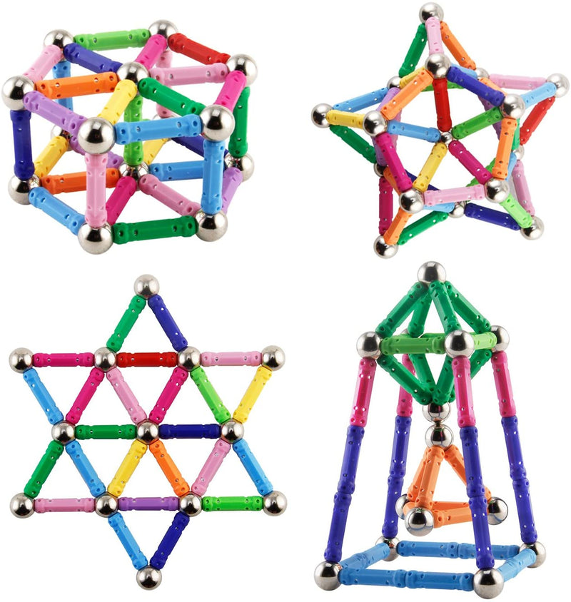 SnapMag™ - Colored Magnetic Sticks & Balls STEM Toy for Kids