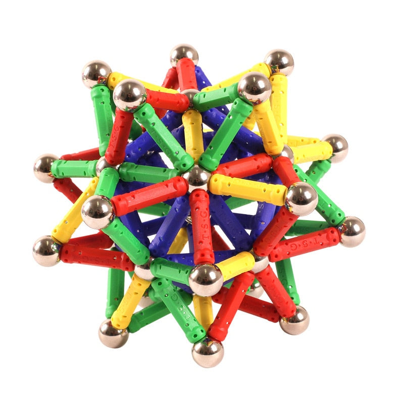 SnapMag™ - Colored Magnetic Sticks & Balls STEM Toy for Kids - US
