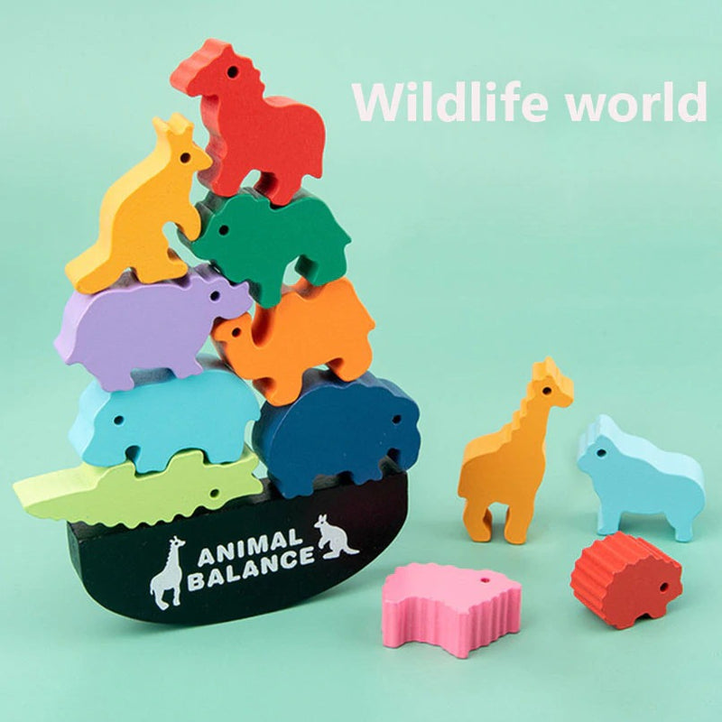 Högt™ - Wooden Stacking Animals