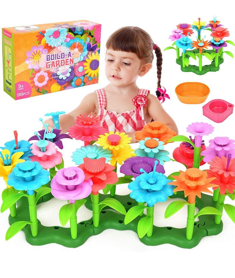 Build-a-Flower-Garden STEM Toy Set
